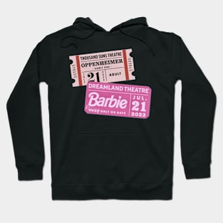 ticket oppenheimer and barbie Hoodie